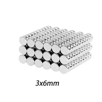 10pcs Baiozraw Neodīma Magnēts 6mmx3mm Mazas, Apaļas Spēcīgu Magnētu 6x3mm par Voron 3D printera daļas
