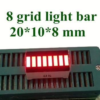 20PCS LED Bar Displejs 8 Segmentu SARKANO Bloku Numuri, LED Zīmes Displejs Bar Graph Segmentu LED