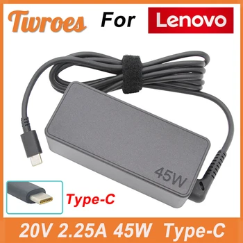 20V 2.25 A 45W Tipa USB C Lenovo AC Klēpjdators Chromebook datoru Lādētāju c330 00HM666 Series ThinkPad T480 Jogas 720S-13IKB 720S-13ARR