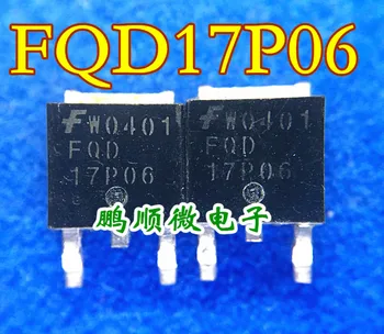 30pcs oriģinālu jaunu FQD17P06 P-kanālu MOSFET -60V -12A TO-252 FQD17P06