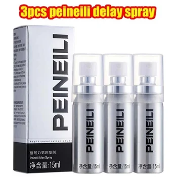 3pcs Peineili Delay Spray Masāžas eļļa Vīriešu Kavēšanās Vīriešiem Spray Vīriešu ārīgai Lietošanai Pret Priekšlaicīgu Ejakulāciju Pagarināt 60 Minūtes