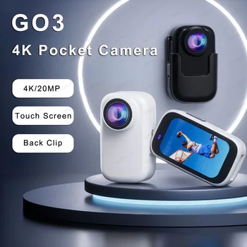4K Tiny Action Camera Portatīvo Kabatas Videokamera Ar 1,5 Collu Touch Screen, Anti Shake Action Cam Āra Sporta DV WiFi Mini Kameras