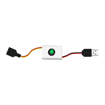 5V USB Barošanas Līnijas Dimming Spilgtumu pagarinātāja Vads Ar Slēdžiem Adapteris USB Griestu Ventilators LED Spuldzes