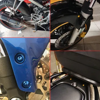 6mm motociklu virsbūvi aptecētājs skrūves skrūves Ducati HYPERMOTARD 796 10 11 12 13 14 15 16 Honda VFR800 VFR800F VFR 800