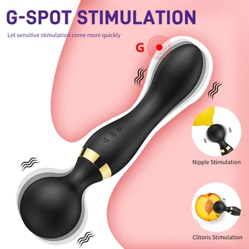 8 Ātrumiem Spēcīgs Vibrators, Dildo Sieviešu AV Magic Wand Massager G Spot Klitora Stimulators Pieaugušo Seksa Rotaļlietas Sievietēm Masturbator
