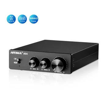 AIYIMA Uzlabot A04 TPA3251 augstas precizitātes Digitālo Audio Pastiprinātāju NE5532 2.0 Kanāls AMP Regulējams Treble Un Bass 175W×2 Home Sistēmas