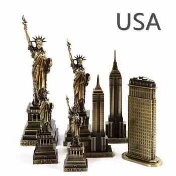 Amerikāņu Orientieri Modelis Biroja Rotas Brīvības Empire State Building Mājas Rotas, Suvenīri, Rotājumi