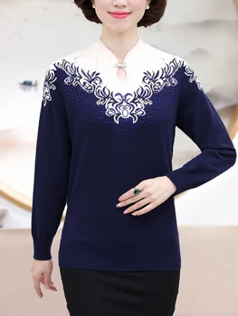 Ar Garām Piedurknēm Džemperis Sievietēm Rudens Ziemas Korejas Modes Pulovers Femme Drēbes Sievietēm, Cēloņu Ģeometrija Džemperi