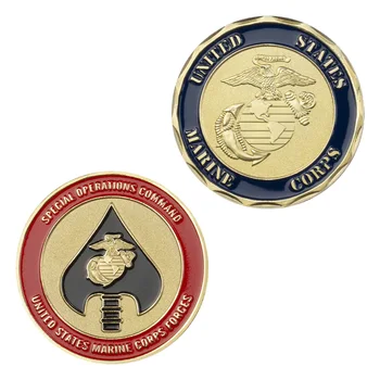 Asv Jūras Spēki Spēku Speciālo Operāciju Pavēlniecības Challenge Monētas Zelta Pārklājumu Kolekcionējamus Piemiņas Monētu