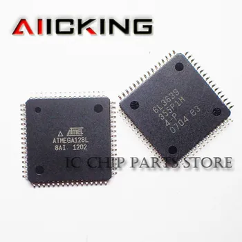 ATMEGA128L-8AI 5gab/daudz ,QFP-64 MCU 8Bit AVR ATmega RISC 128KB Flash 3.3 V un 5V 64Pin TQFP ,Oriģinālā IC Mikroshēmā Noliktavā