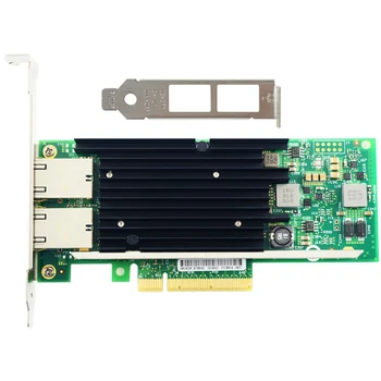 Augstas Veiktspējas NIC X540-T2 ar X540 Chipset 10Gbs, RJ45 Dualport PCI-Ex8 Server Desktop Tīkla