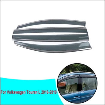 Auto Cover Stick Rāmis, Plastmasas Logu Stikls Vēja Sejsegu Lietus/Saules Aizsargs Melns VW Volkswagen Touran L 2016 2017 2018 2019 2020