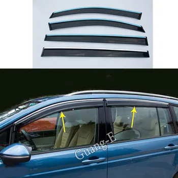 Auto Cover Stick Rāmis, Plastmasas Logu Stikls Vēja Sejsegu Lietus/Saules Aizsargs Melns VW Volkswagen Touran L 2016 2017 2018 2019 2020