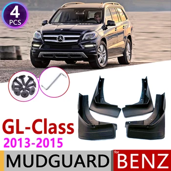 Auto Mudflap par Mercedes Benz GL Klases 2013. Gada~2015. Gada Fender Dubļu Aizsargs Splash Atloks Mudguard Piederumi GL350 GL400 GL450 GL500 2014