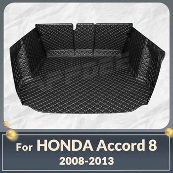 Auto Pilnīgu Pārklājumu Bagāžnieka Paklājs HONDA Accord 8 5-vietīgu 2008. - 2013. Gadam 12 11 10 09 Auto Segtu Pad Kravas Interjera Aizsargs Piederumi