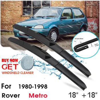 Auto Tīrītāju slotiņu Priekšējo Logu, Vējstiklu Gumijas, Silikona Piepildīt Tīrītāji, Lai Rover Metro 1980-1998 LHD / RHD 18