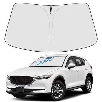 Automašīnas Vējstikla Saules Ēnā Segtu Saulessargs apăērbs sejas aizsargs Priekš Mazda CX5 CX 5 2017 2018 2019 2020 2021 2022 2023 Piederumi