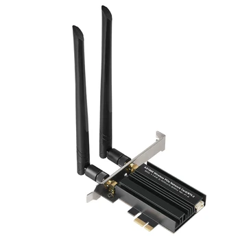 AX3000 Gigabit -Band WiFi6E Tīkla Karte MT7921 PCIE Tīkla Karte Darbvirsmas WIFI Uztvērējs Bluetooth5.2 Bezvadu