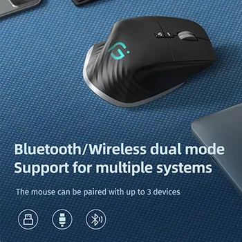 C Bezvadu Peli, Uzlādējamā Bluetooth Kluss, Ergonomisks Datora, 5 Ātrumu DPI Tablešu Macbook Air Klēpjdators Spēļu Birojs