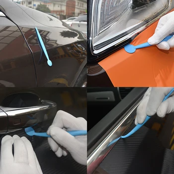 EHDIS Wrap Auto Vinila Magnētisko Špakteļlāpstiņu Komplekts, Oglekļa Šķiedras Filmu Stūrī Stick Skrāpi Auto Piederumi, Logu Tonējums Noņemšanas Rīku Komplekts