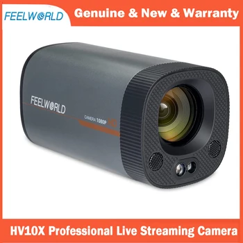 FEELWORLD HV10X Profesionālās Tiešraidi Kamera, Full HD 1080P 60fps USB3.0 HDMI ar 10X Optisko Tālummaiņu, autofokusu Mikrofons