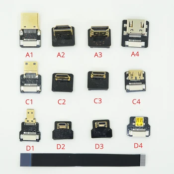 FPV Micro HD Mini HD 90 grādu Adapteri, 5cm-100cm ražošanas procesu kontroles Lentes Dzīvoklis HD Kabeli Piķis 20pin Spraudsavienojumu