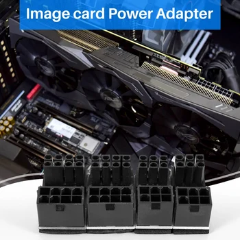 GPU VGA ATX 8 Pin/6-Pin Sieviešu, Vīriešu, 180 Grādu Leņķa Savienotājs, Strāvas Adapteris Board Desktop Attēlu Kartes,4Pack