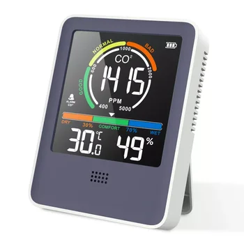 Iekštelpu CO2 Sensors CO2 Mērītājs Digitālais Gaisa Detektors Saprātīga Gaisa Kvalitātes Analizators Mājsaimniecības Gaisa Piesārņojuma Uzraudzīt Gāzes Detektori