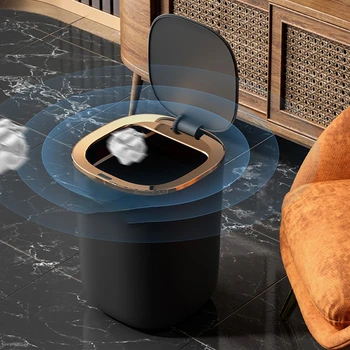 Inteligente Trash Bin Radošo Vannas istaba Automātiskā Mājas Biroja Ūdensizturīgs Jauno Dizaineru Indukcijas Viedo Sensoru Miskastes, atkritumu urnas