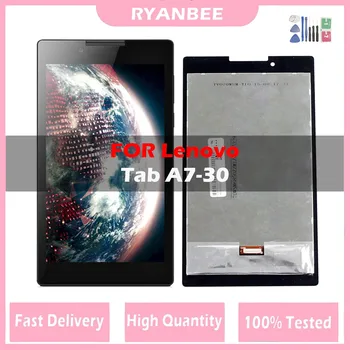 Jauns LCD Displejs Lenovo Tab 2 A7-30 A7-30HC 2. A7-30HC A7-30GC A7-30F A7-30H Touch Screen Digitizer Stikla tablete Montāža