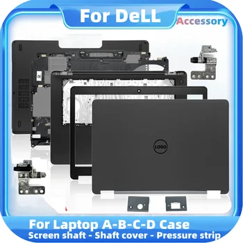 Jaunu LCD Back Cover For Dell Latitude E5470 5470 Klēpjdatoru Priekšējo Bezel Eņģu Šarnīra augšdaļu, Palmrest Apakšā Lietu Durvju Lietā Black E5470