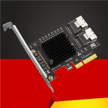 JAUNU PCIe, lai Mini SAS 8087 8 Portu SATA 3.0 6Gbps SSD Adapteri PCI-E, PCI Express X4 Controller Paplašināšanas Karti Stāvvada par Chia Ieguves
