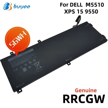 Jaunu RRCGW Klēpjdators Akumulators Savietojams ar Dell XPS 15 9550 Precizitāti 5510 Notebook Series 4GVGH M7R96 62MJV 11.4 V 56WH 3-ŠŪNU