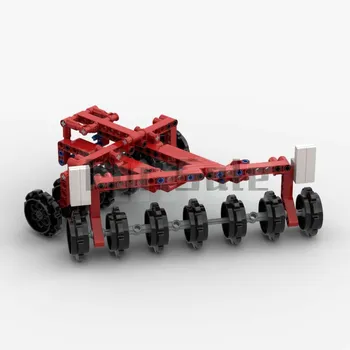 KM-57320 Disc Harrow par Claas Xerion un 6130R Traktori ar LasseD Celtniecības Bloku Savienoti Rotaļlietas Bērniem