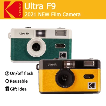 Kodak Divu Toņu Dzeltenā/Zaļā Nakts Classic Kameras Ultra F9 35mm Atkārtoti Filmu Fotokameras UltraMax 400 Filmu Ceļojumi Brīvdienas Svarīgi
