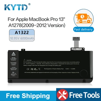 KYTD A1322 A1278 6000mAh Klēpjdatoru Akumulatoru Apple MacBook Pro 13 2012 MB991 MB990LL A MB990J A MC700 MC374 MD101 MD314 Baterijas