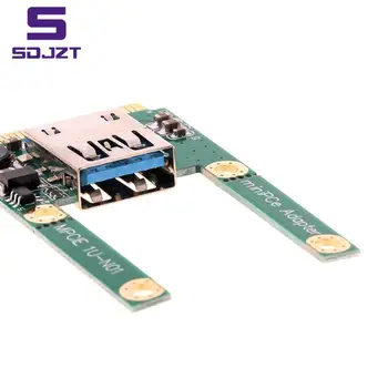 Mini PCI-E Ar USB3.0 Paplašināšanas Karti Klēpjdators PCI Express PCIe USB 3.0 Converter Stāvvadu Kartes Adaptera Skrūves Piederumi