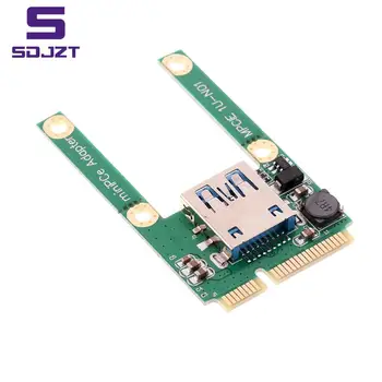 Mini PCI-E Ar USB3.0 Paplašināšanas Karti Klēpjdators PCI Express PCIe USB 3.0 Converter Stāvvadu Kartes Adaptera Skrūves Piederumi