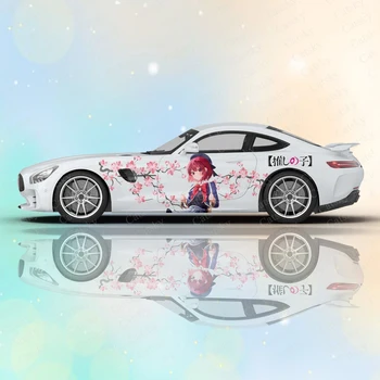 Oshi Nav Ko Sexy Anime Meitene 2gab Auto Uzlīmes Universālas Automašīnas Decal Auto Uzlīme Univers Auto Uzlīmes Anime Auto Sānu Ķermeņa Decal
