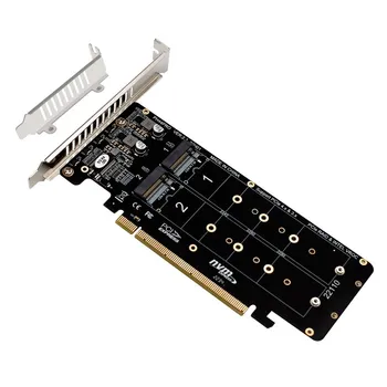 PCI Express 4.0 X16, lai 4) Ostas NVME RAID Kartes Adapteri, M TAUSTIŅU NVME PCI-E Sadalīt Kartes 32Gbps Atbalsta 2230 2242 2280 2260 M. 2 NVME SSD