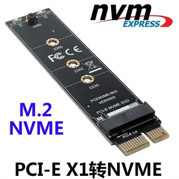 PCIE, lai M2 Adapteris NVMe SSD M2 PCIE X1 Atspere PCI-E, PCI Express M Taustiņu Pieslēgvieta Atbalsta 2230 2242 2280 2260 M. 2 SSD Pilnu Ātrumu