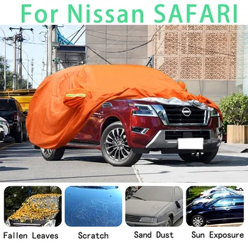 Priekš Nissan SAFARI Ūdensizturīgs automašīnu aptver super saules aizsardzības putekļu Lietus automašīnu Krusa novēršanas auto aizsardzības
