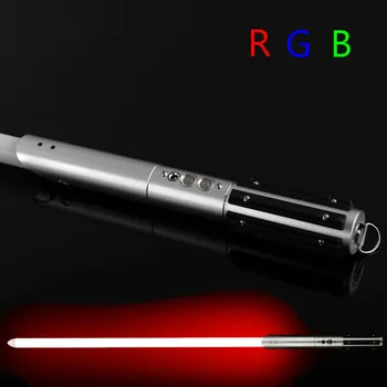 RGB 11 Krāsu Lightsaber Metāla Rokturi Gab Asmens Lāzera Smago zobenu Divkauju 5 Komplekti Skaņas Spēkā Fx Lightsaber, USB Uzlādējams Rotaļlietas