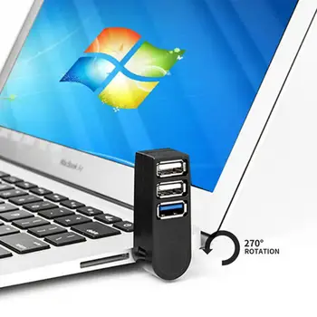 RYRA 1pc USB 2.0/3.0 HUB ātrgaitas Multi USB Sadalītājs 3 Porti Expander Vairākas USB Expander Datoru Aksesuāri Portatīvo DATORU