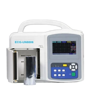 Slimnīcā klīnikā izmantot portatīvo UN8006 Sešu Kanālu EKG mašīna ar ISO/CE