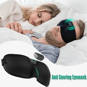 Smart Anti-Snoring Ierīces un Risinājumi vīrieši un sievietes Labāk Gulēt Papildināt Bluetooth Aizbāzni Acu Maska Miega Monitors