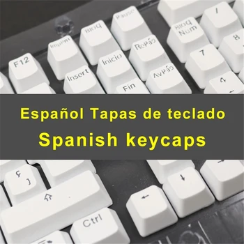 Spānijas Keycaps Mehāniskā Tastatūra, Savietojama Ar MX Slēdži Double Shot Atbalstu Led Apgaismojums Keycaps
