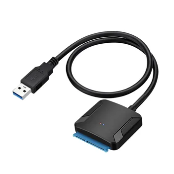USB 3.0 Sata Adapteri Pārveidotājs Kabelis 22Pin Sataiii, Lai USB3,0 Adapteri 2.5 Collas 3.5 Collu Sata HDD, SSD