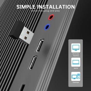 USB Pele Jiggler nav konstatējams Peles Soļa Automātiski Datora Peli Mover Jiggler C Adapteris ar USB, Melna