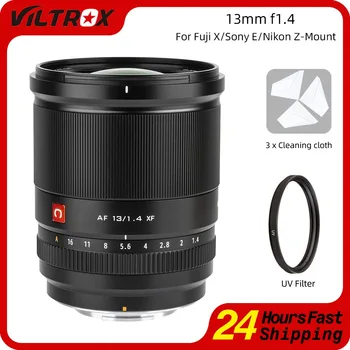 Viltrox 13mm f1.4 APS-C Auto Fokuss Ultra Platleņķa Objektīvs Liela Diafragmas atvēruma Objektīvs Sony E Nikon Z Fujifilm Fuji X X-T4 Lēcas
